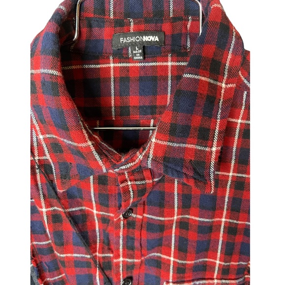 Multi - Plaid Crop Top - Picture 7 of 7